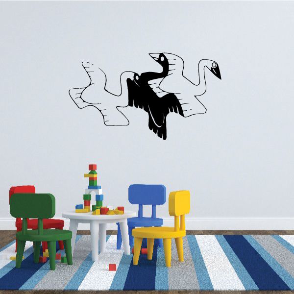 Image of Tessellation Swans Decal