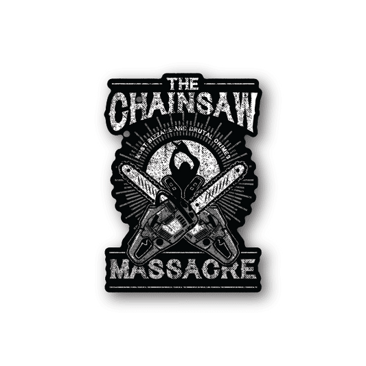 The Chainsaw Massacre Vinyl Sticker weather-resistant vinyl sticker by VinylDisorder