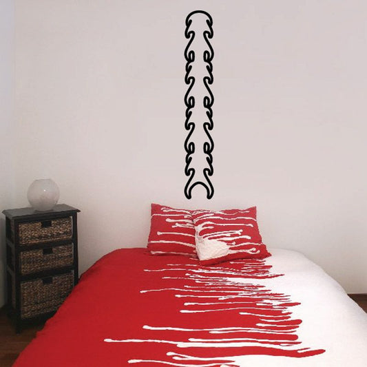 Image of Thin Tall Ghost Flames Car Decal - Vinyl Decal - Wall Decal - CF595