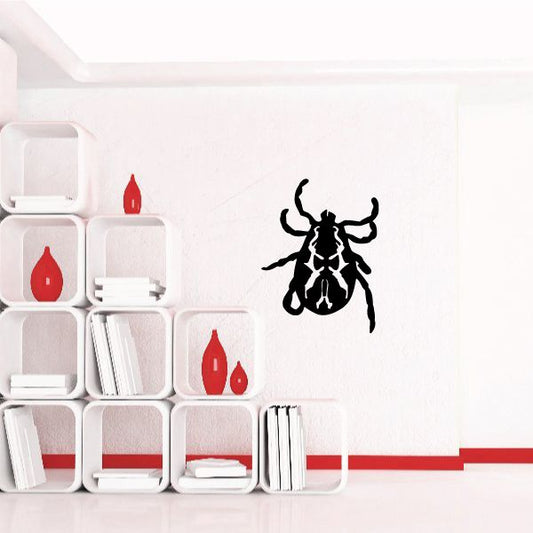 Black tick wall decal sticker