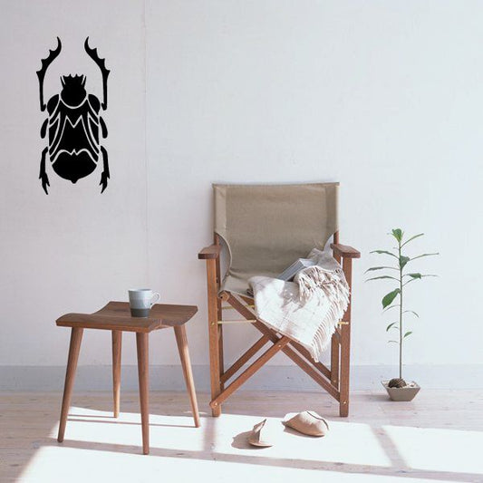 Tick underside wall decal, black tick silhouette