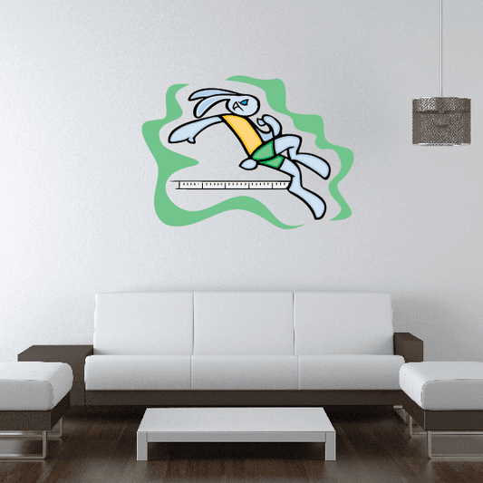 Image of Track And Field Wall Decal - Vinyl Sticker - Car Sticker - Die Cut Sticker - CDSCOLOR002