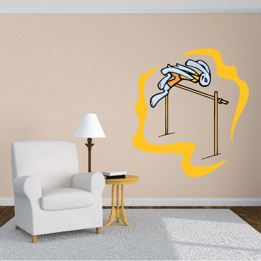 Image of Track And Field Wall Decal - Vinyl Sticker - Car Sticker - Die Cut Sticker - CDSCOLOR003