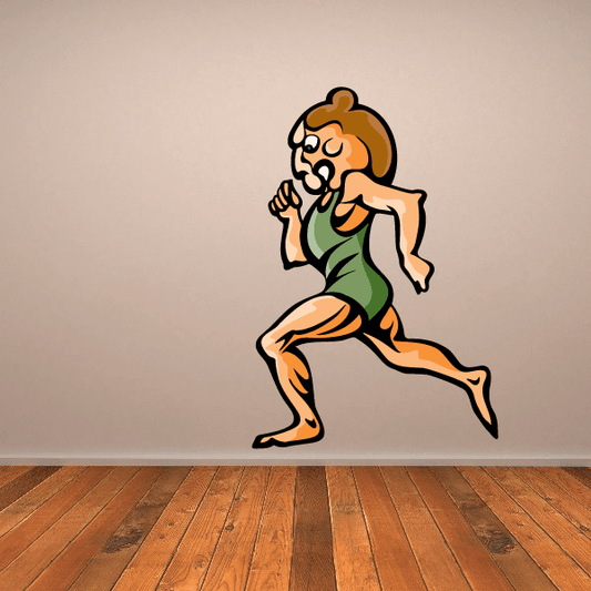 Image of Track And Field Wall Decal - Vinyl Sticker - Car Sticker - Die Cut Sticker - CDSCOLOR017