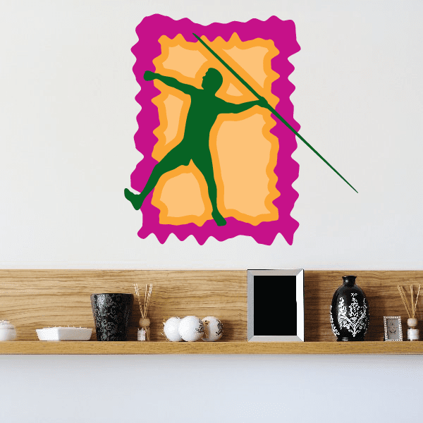 Image of Track And Field Wall Decal - Vinyl Sticker - Car Sticker - Die Cut Sticker - CDSCOLOR063