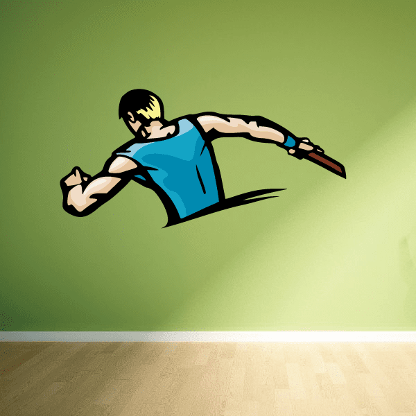 Image of Track And Field Wall Decal - Vinyl Sticker - Car Sticker - Die Cut Sticker - CDSCOLOR087
