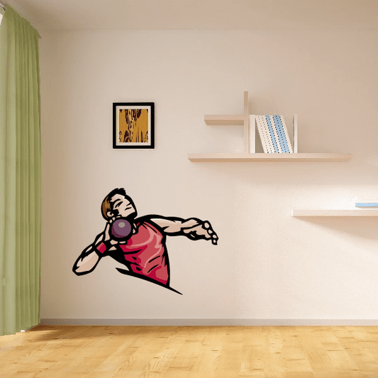 Image of Track And Field Wall Decal - Vinyl Sticker - Car Sticker - Die Cut Sticker - CDSCOLOR088