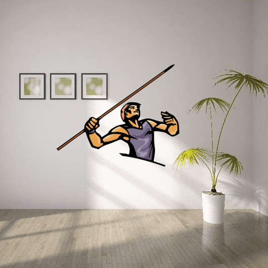 Image of Track And Field Wall Decal - Vinyl Sticker - Car Sticker - Die Cut Sticker - CDSCOLOR090