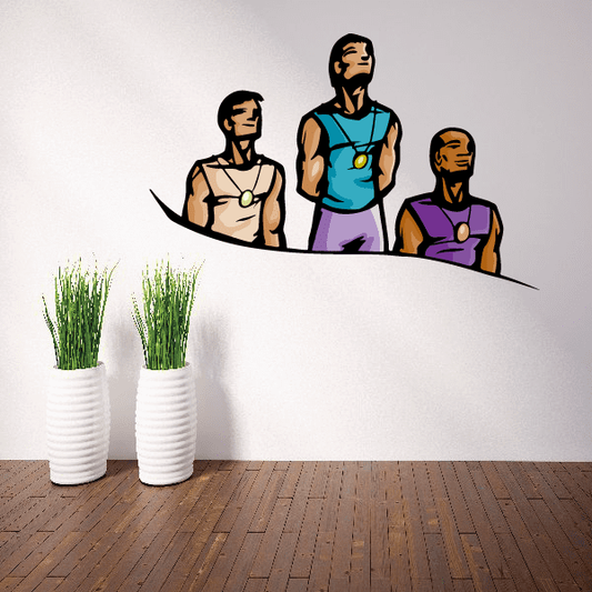 Image of Track And Field Wall Decal - Vinyl Sticker - Car Sticker - Die Cut Sticker - CDSCOLOR091