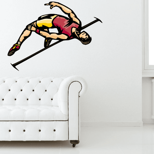 Image of Track And Field Wall Decal - Vinyl Sticker - Car Sticker - Die Cut Sticker - CDSCOLOR094