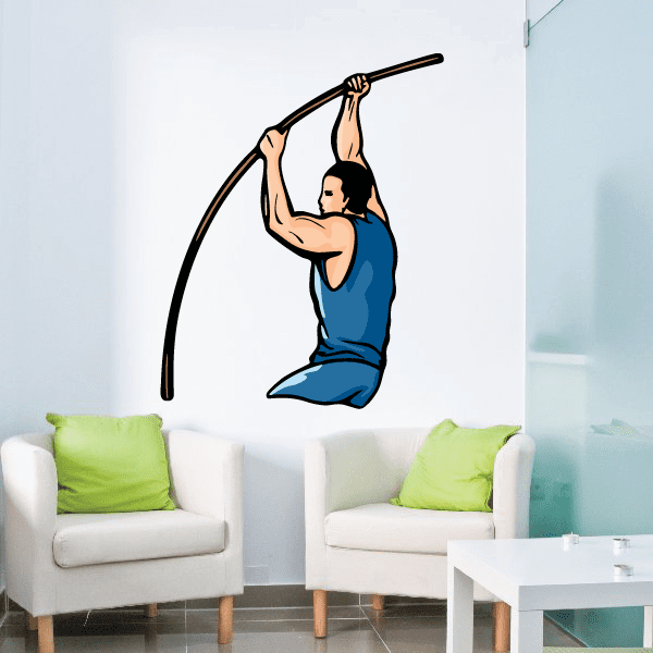 Image of Track And Field Wall Decal - Vinyl Sticker - Car Sticker - Die Cut Sticker - CDSCOLOR099