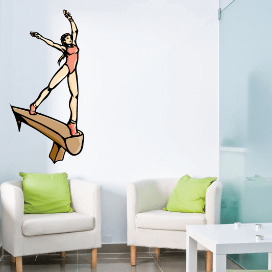 Image of Track And Field Wall Decal - Vinyl Sticker - Car Sticker - Die Cut Sticker - CDSCOLOR108