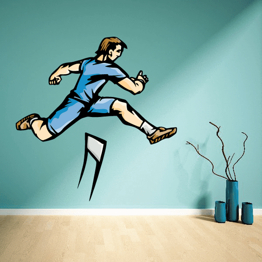Image of Track And Field Wall Decal - Vinyl Sticker - Car Sticker - Die Cut Sticker - CDSCOLOR111