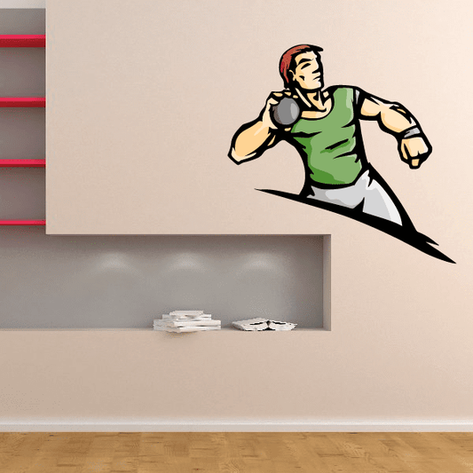 Image of Track And Field Wall Decal - Vinyl Sticker - Car Sticker - Die Cut Sticker - CDSCOLOR112