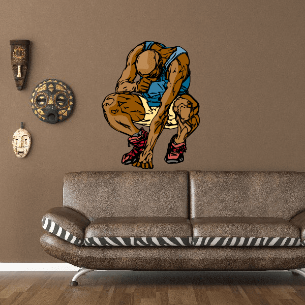 Image of Track And Field Wall Decal - Vinyl Sticker - Car Sticker - Die Cut Sticker - CDSCOLOR120