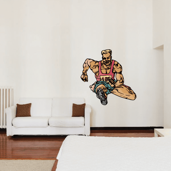 Image of Track And Field Wall Decal - Vinyl Sticker - Car Sticker - Die Cut Sticker - CDSCOLOR121