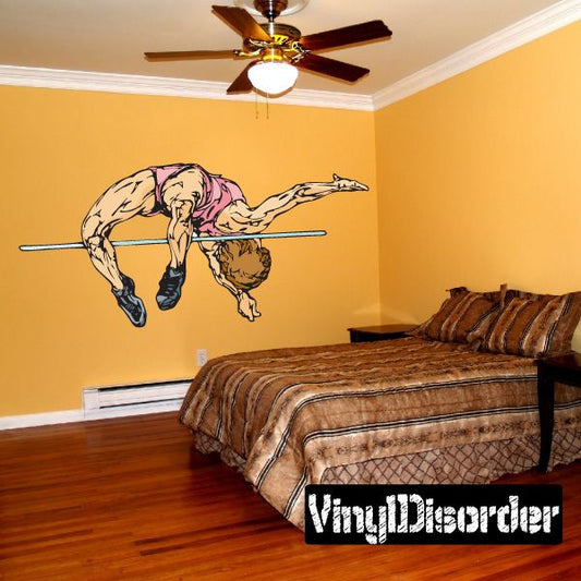 Image of Track And Field Wall Decal - Vinyl Sticker - Car Sticker - Die Cut Sticker - CDSCOLOR126