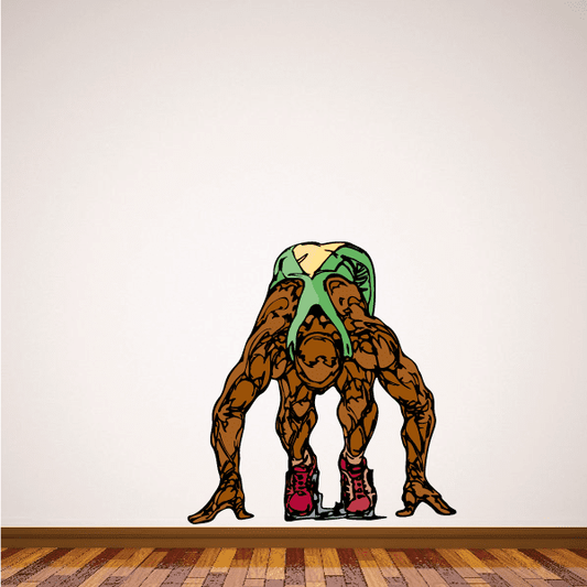 Image of Track And Field Wall Decal - Vinyl Sticker - Car Sticker - Die Cut Sticker - CDSCOLOR128