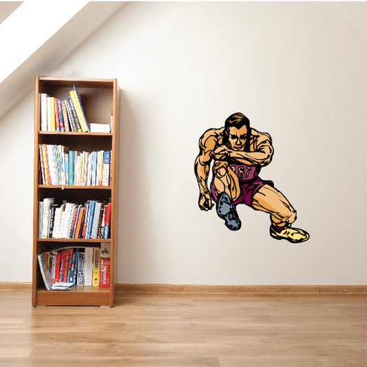 Image of Track And Field Wall Decal - Vinyl Sticker - Car Sticker - Die Cut Sticker - CDSCOLOR134