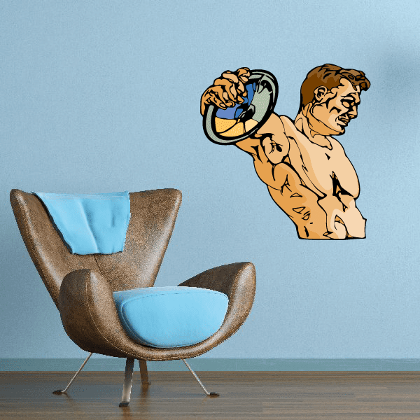 Image of Track And Field Wall Decal - Vinyl Sticker - Car Sticker - Die Cut Sticker - CDSCOLOR137