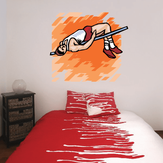 Image of Track and Field Wall Decal - Vinyl Sticker - Car Sticker - Die Cut Sticker - SMcolor003