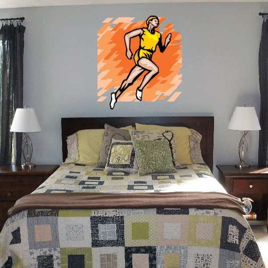 Image of Track and Field Wall Decal - Vinyl Sticker - Car Sticker - Die Cut Sticker - SMcolor004