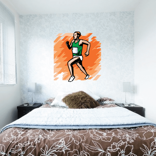 Image of Track and Field Wall Decal - Vinyl Sticker - Car Sticker - Die Cut Sticker - SMcolor006