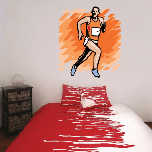 Image of Track and Field Wall Decal - Vinyl Sticker - Car Sticker - Die Cut Sticker - SMcolor007