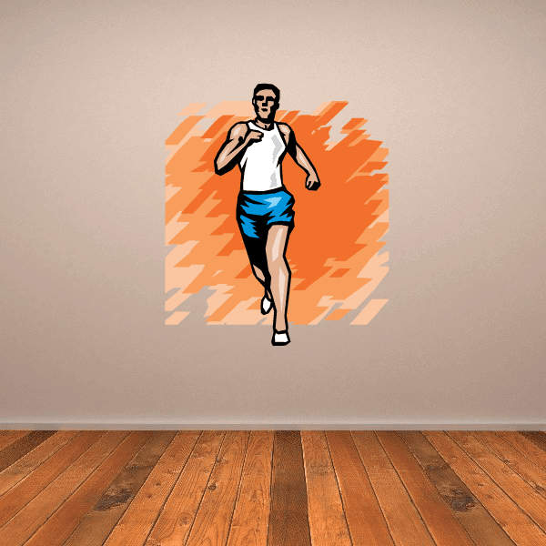 Image of Track and Field Wall Decal - Vinyl Sticker - Car Sticker - Die Cut Sticker - SMcolor019