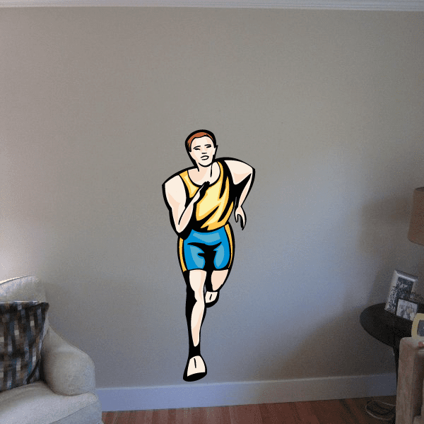 Image of Track and Field Wall Decal - Vinyl Sticker - Car Sticker - Die Cut Sticker - SMcolor020
