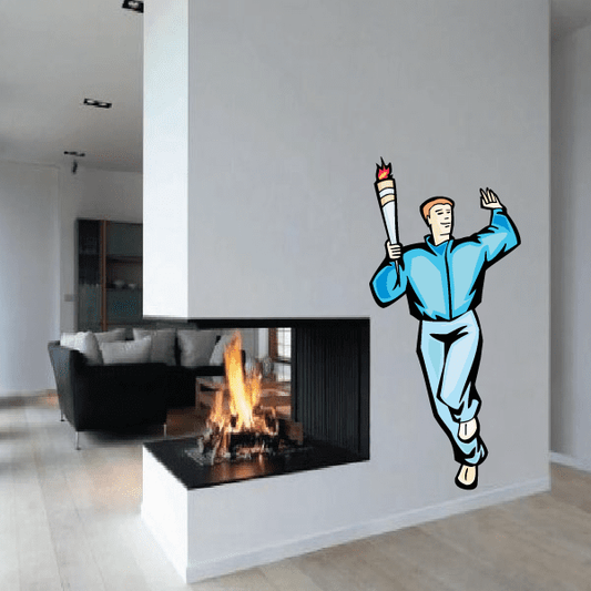 Image of Track and Field Wall Decal - Vinyl Sticker - Car Sticker - Die Cut Sticker - SMcolor022