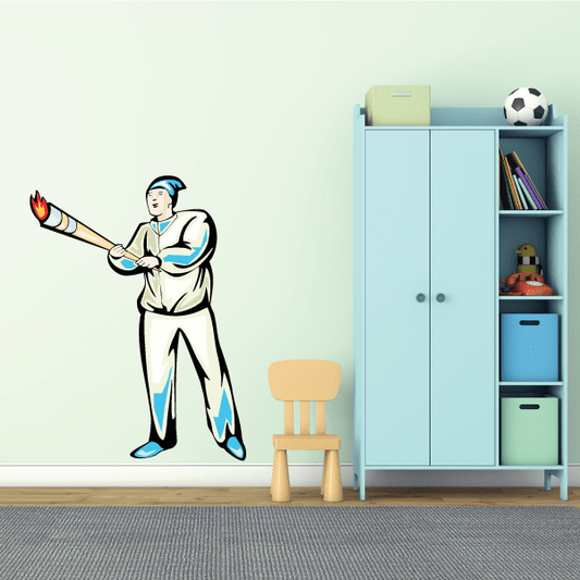 Image of Track and Field Wall Decal - Vinyl Sticker - Car Sticker - Die Cut Sticker - SMcolor025