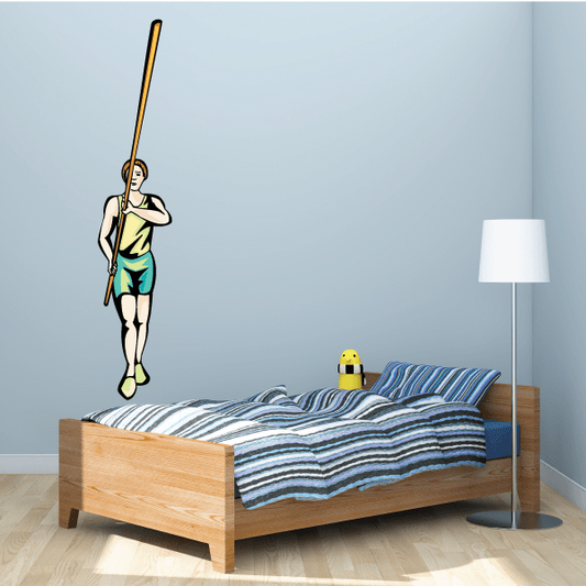 Image of Track and Field Wall Decal - Vinyl Sticker - Car Sticker - Die Cut Sticker - SMcolor029