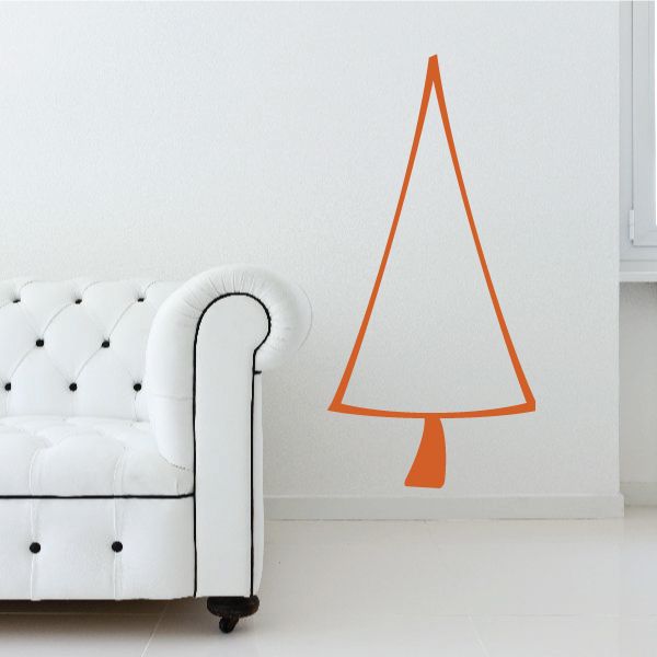 Image of Triangle Christmas Tree Decal