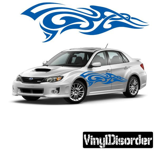 Image of Tribal Flames Wall Decal - Vinyl Decal - Car Decal - DC 001