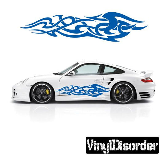 Image of Tribal Flames Wall Decal - Vinyl Decal - Car Decal - DC 015