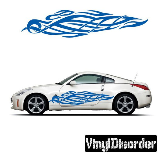 Image of Tribal Flames Wall Decal - Vinyl Decal - Car Decal - DC 028