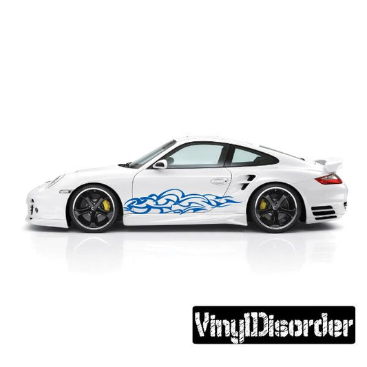 Image of Tribal Flames Wall Decal - Vinyl Decal - Car Decal - DC 050
