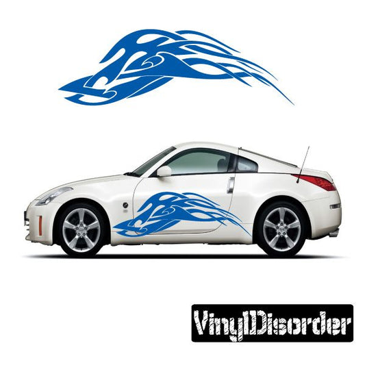 Image of Tribal Flames Wall Decal - Vinyl Decal - Car Decal - DC 057