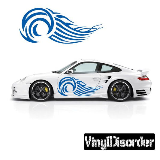 Image of Tribal Flames Wall Decal - Vinyl Decal - Car Decal - DC 065