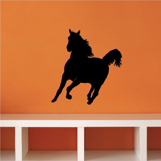 Running horse decal silhouette