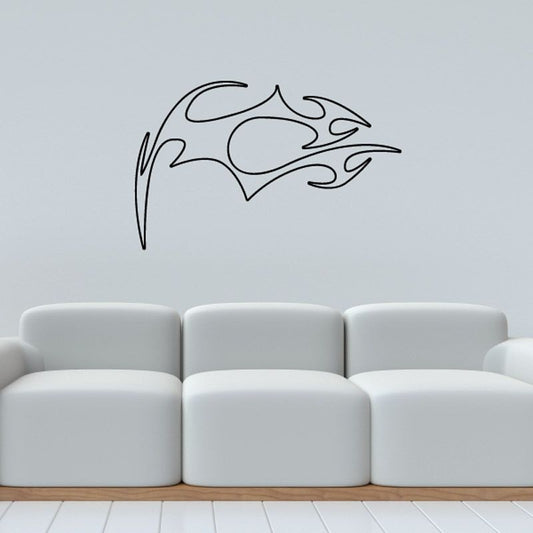 Image of Twisted Ghost Flames Car Decal - Vinyl Decal - Wall Decal - CF112