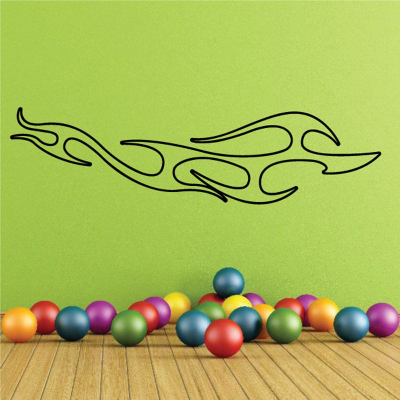 Image of Twisted Ghost Flames Car Decal - Vinyl Decal - Wall Decal - CF129
