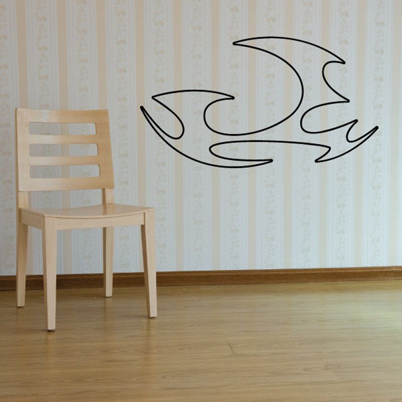 Image of Twisted Ghost Flames Car Decal - Vinyl Decal - Wall Decal - CF185