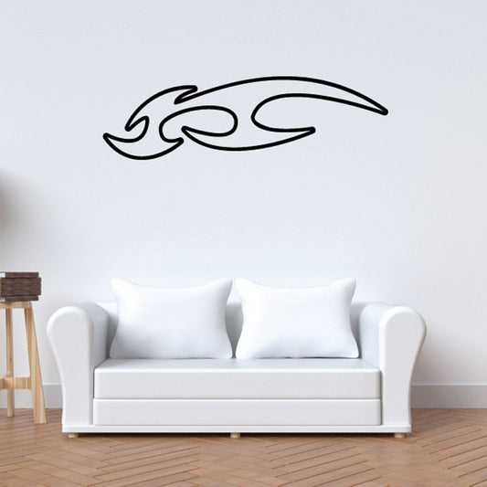 Image of Twisted Ghost Flames Car Decal - Vinyl Decal - Wall Decal - CF221