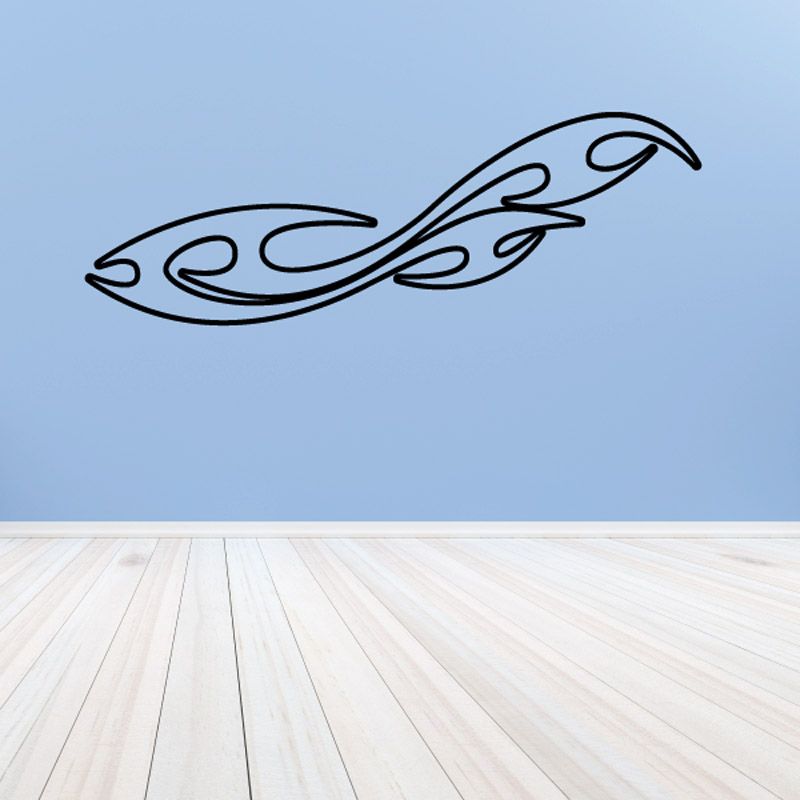 Image of Twisted Ghost Flames Car Decal - Vinyl Decal - Wall Decal - CF222