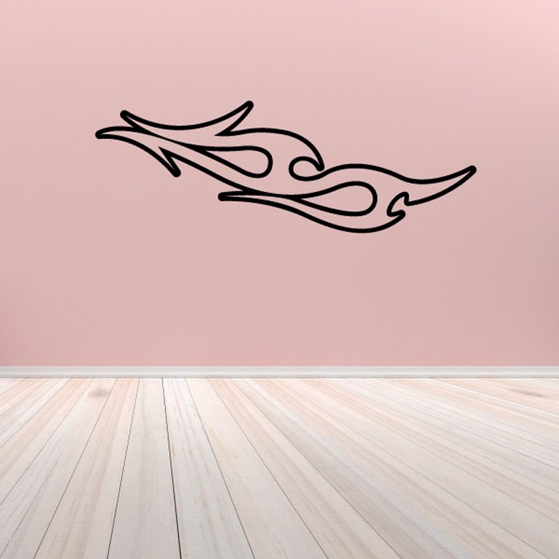Image of Twisted Ghost Flames Car Decal - Vinyl Decal - Wall Decal - CF227
