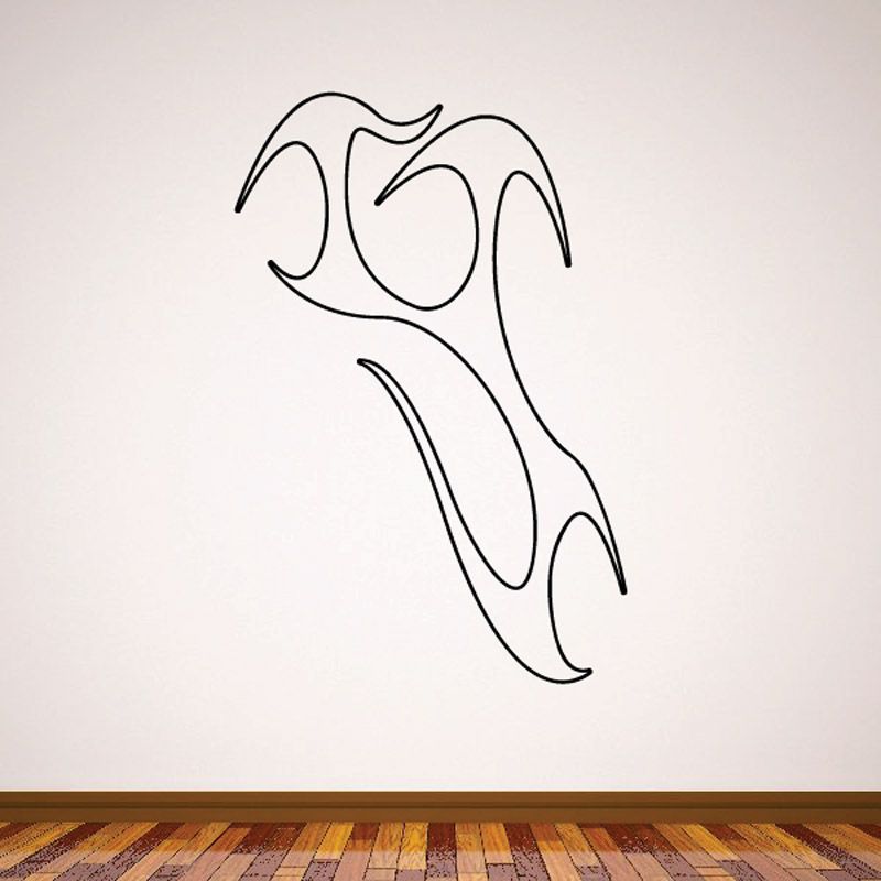 Image of Twisted Ghost Flames Car Decal - Vinyl Decal - Wall Decal - CF308