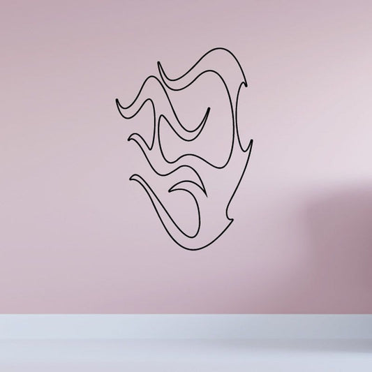 Image of Twisted Ghost Flames Car Decal - Vinyl Decal - Wall Decal - CF397