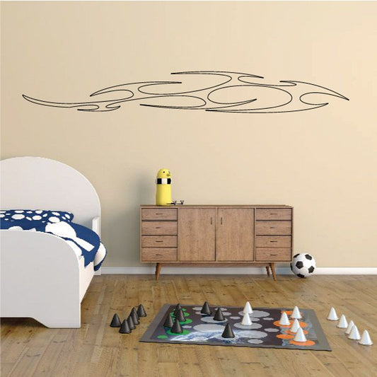 Image of Twisted Ghost Flames Car Decal - Vinyl Decal - Wall Decal - CF521